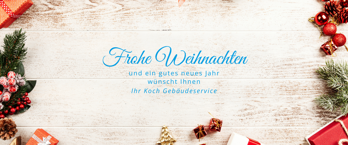 Wir wünschen frohe Weihnachten.